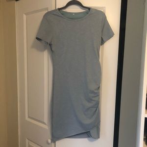 Light blue short sleeve dress